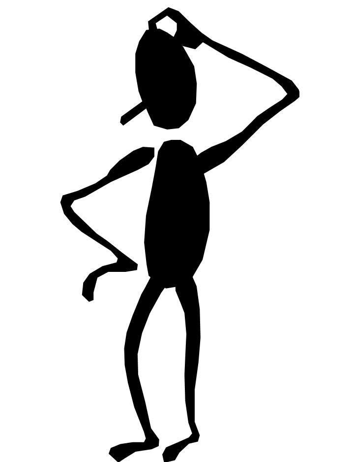 Student Thinking Clipart