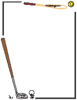 Golf Borders Clipart