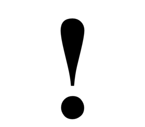 Exclamation mark clip art