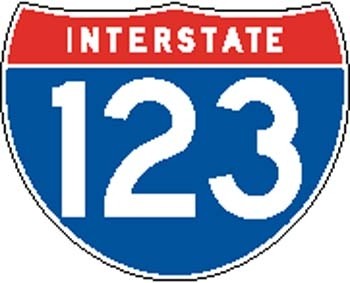 interstate_123_sign_board_ ...