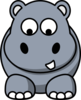 Hippo clip art - vector clip art online, royalty free & public domain