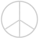 Rhinestone Templates - Peace Sign Designs