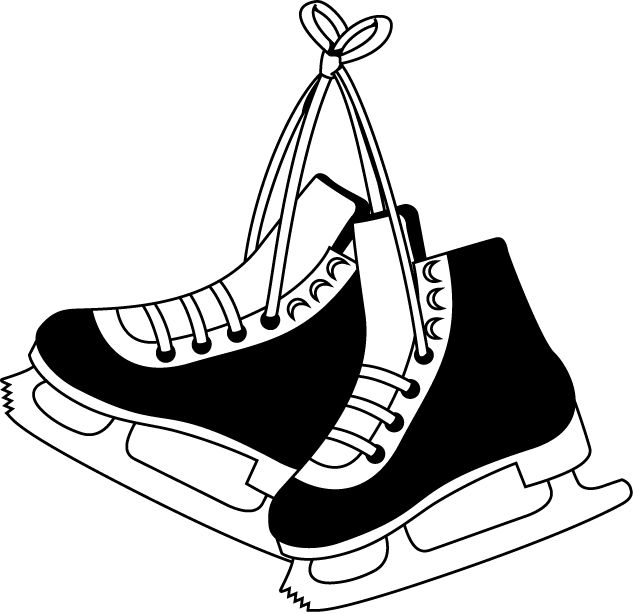 skating(monochrome)- free sport clip art
