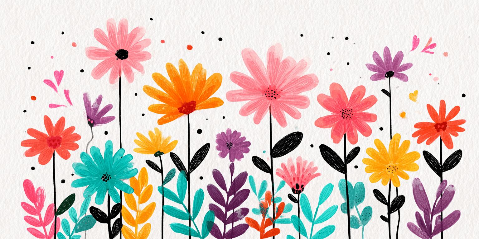 Colorful Wildflower Garden