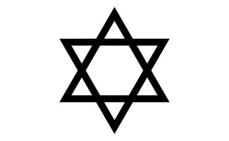 Stock Illustration - Star of David, a Jewish symbol composed of ...
