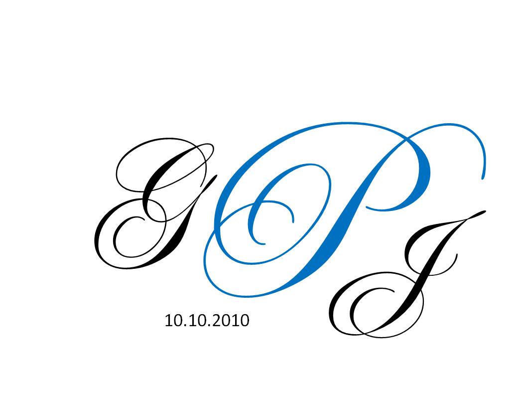 Monogram Initials Clipart