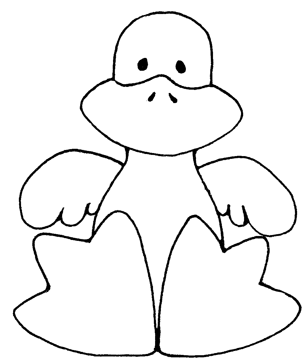 Baby Duck Clip Art Black And White 5685 | DFILES