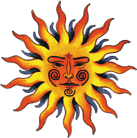 Sun Tattoo Images & Designs