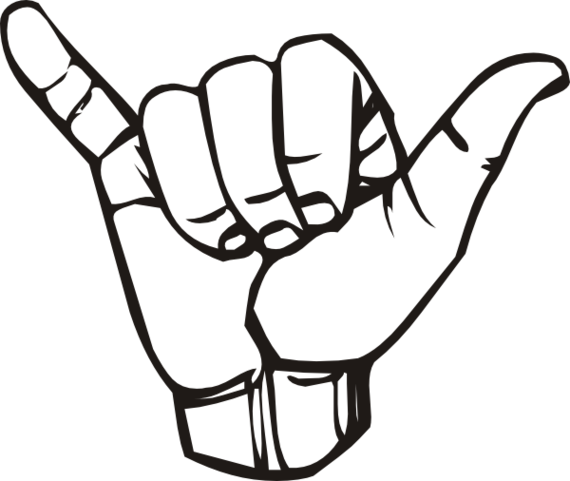 Hang Ten Symbol Clipart - Free to use Clip Art Resource