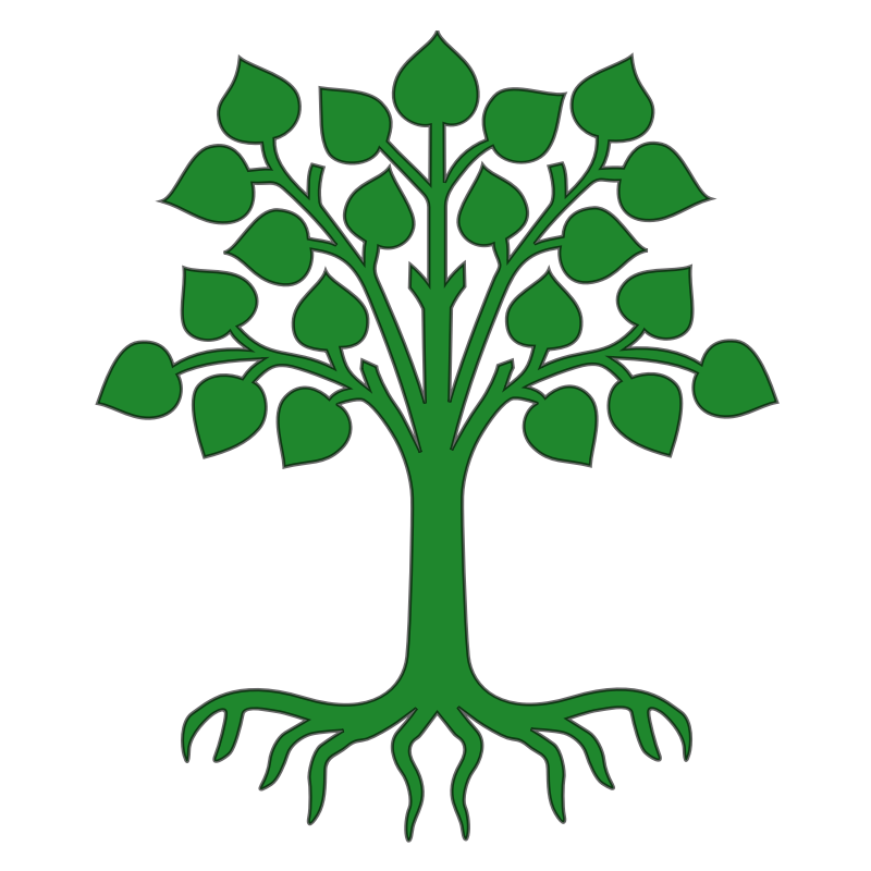 Tree With Roots Clip Art