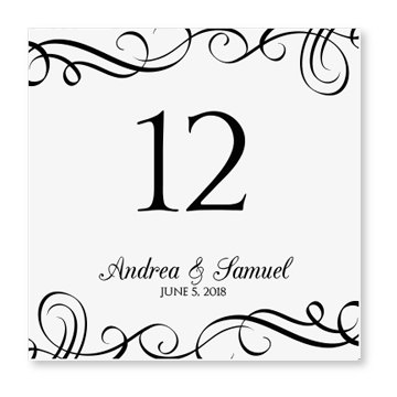 Wedding Table Numbers With Pictures Template - wedding table ...
