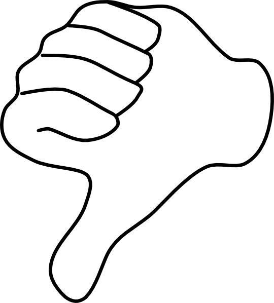 Thumbs Down Clipart