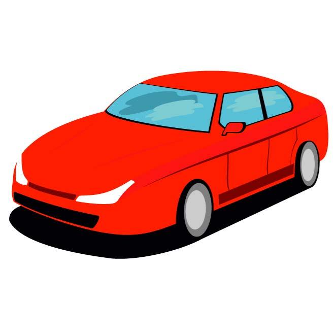 RED CAR VECTOR GRAPHICS.eps, Vectors - 365PSD.com
