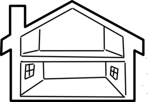 House outline clipart
