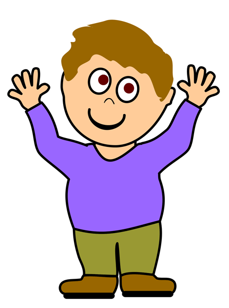 Clip Art Happy Little Boys Clipart