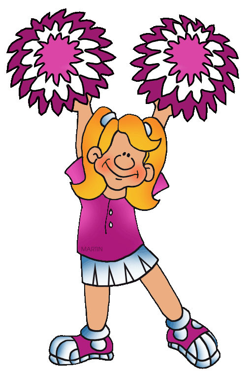 Free School Clip Art by Phillip Martin, Cheerleader