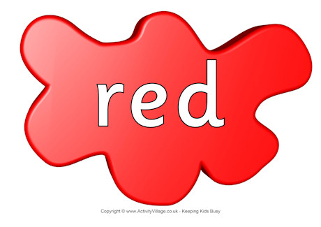 Red Poster - Splats