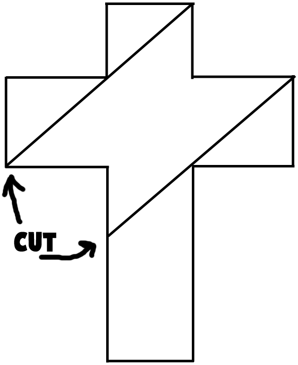 Best Photos of Easter Cross Outline - Stained Glass Cross Coloring ...