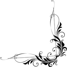 Swirl Corner Borders Clip Art | Design images - 3