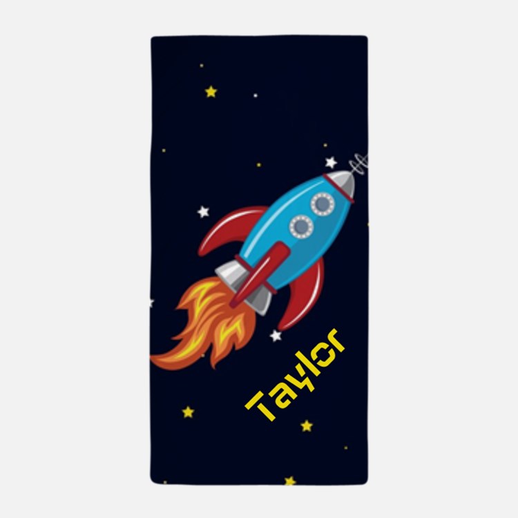 Rocket Ship Beach Towels | Pool Towels | Kids Beach Towel