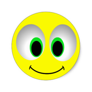 Big Smiley Face Stickers | Zazzle