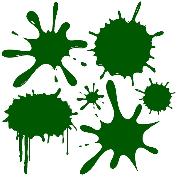 Paint splat decal | Etsy