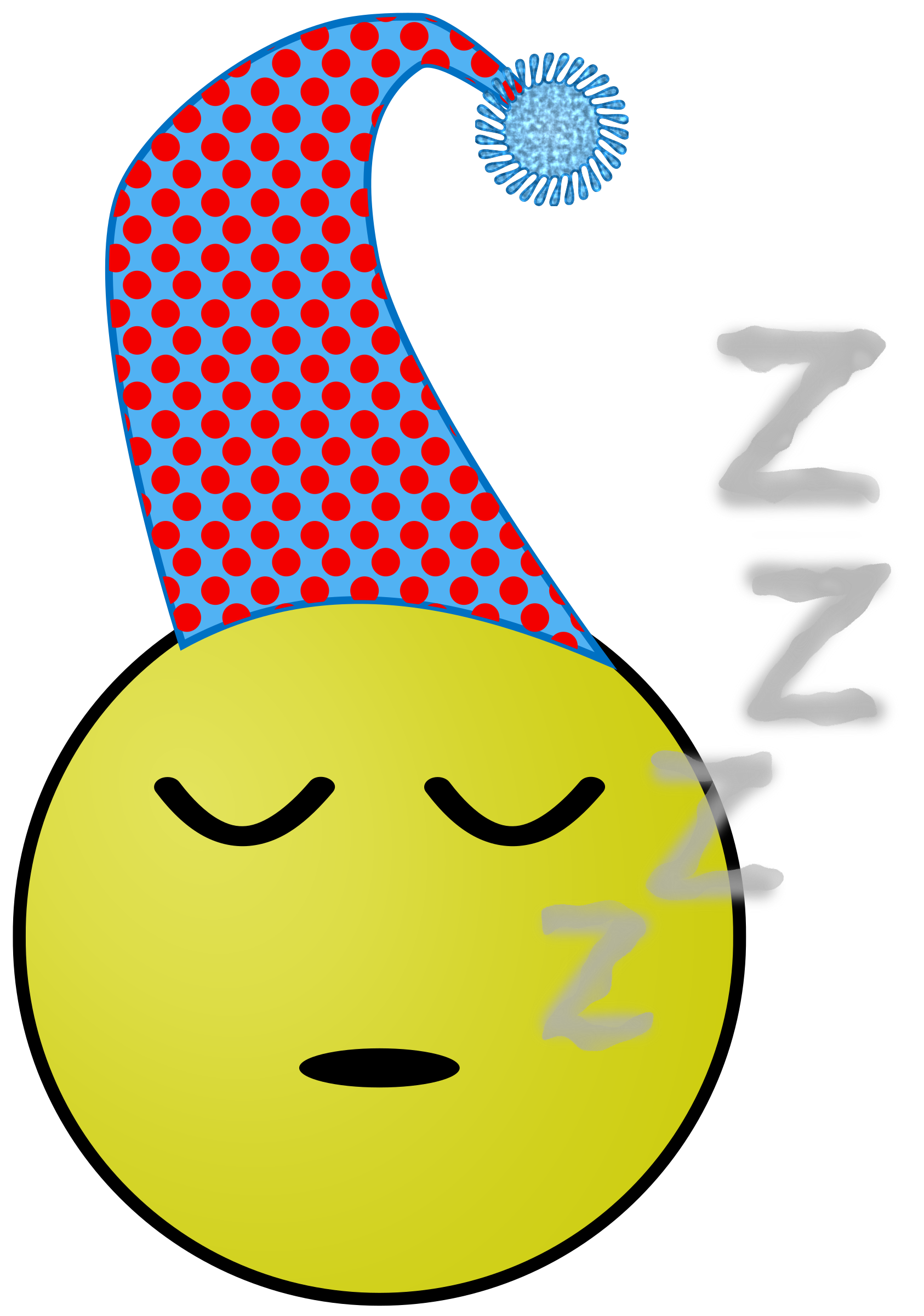 Clipart - Sleepy Smiley