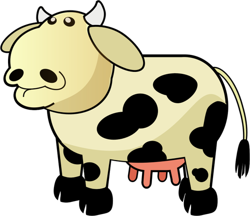 5607 funny cow cartoon clip art | Public domain vectors