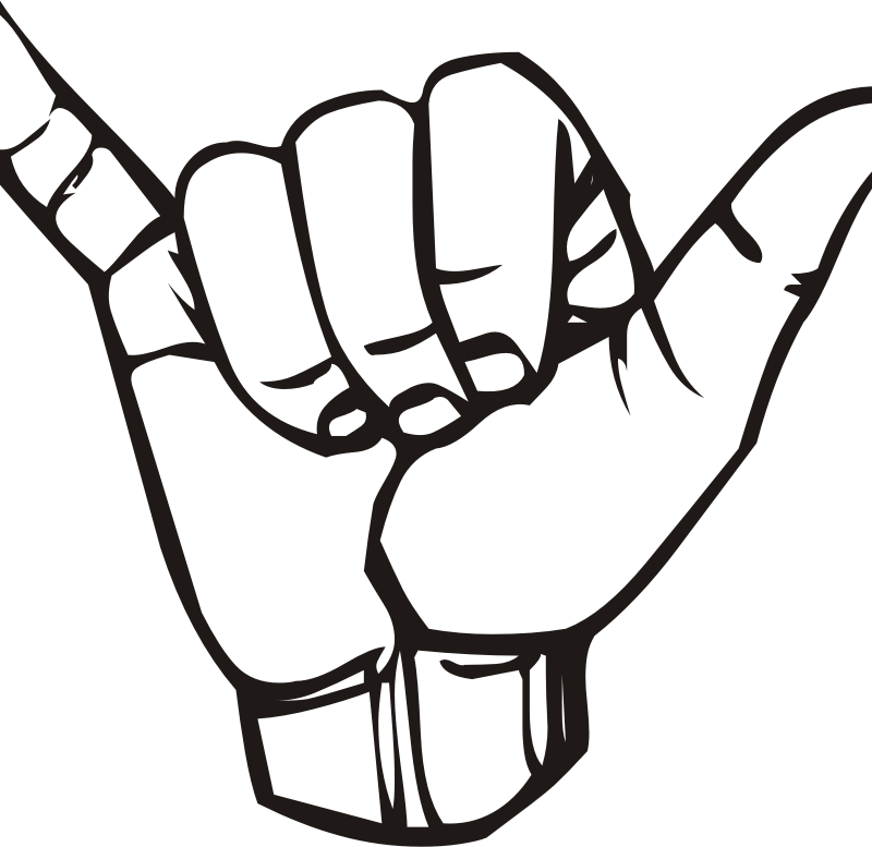 Hang loose clip art