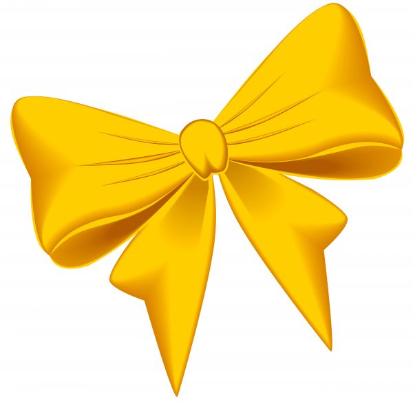 Illustrated image of a yellow ribbon. - stock photo free