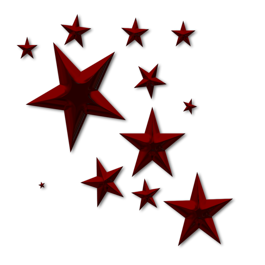 3d red star clipart