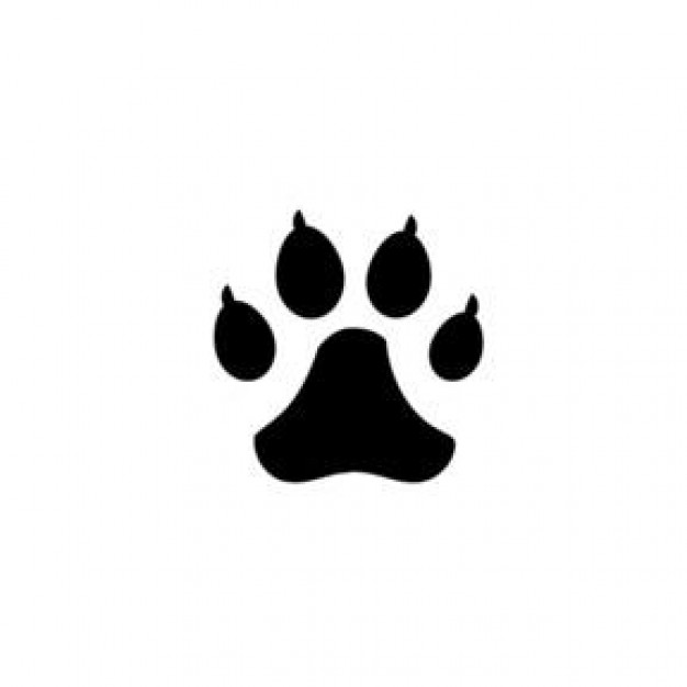 Dog Footprints Clip Art
