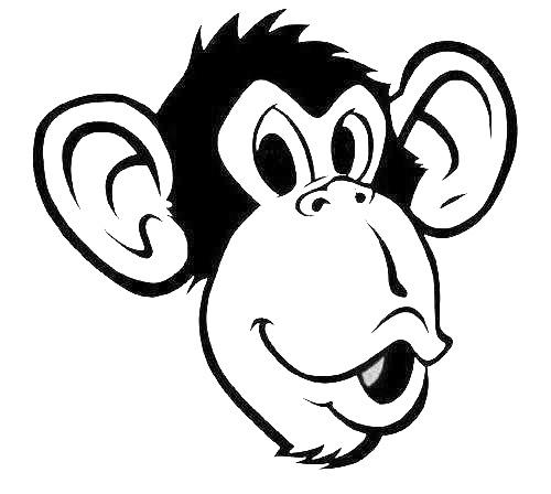 Monkey Face Drawing - ClipArt Best