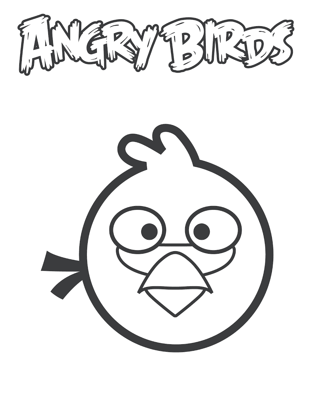 Dibujo de Blue Bird para imprimir y colorear