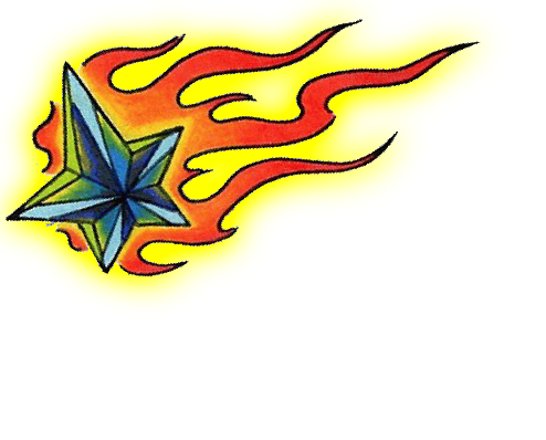 Shooting Star Tattoos- High Quality Photos and Flash Designs of ...