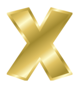Black Letter and Number Stickers With Gold Back vector, free ...