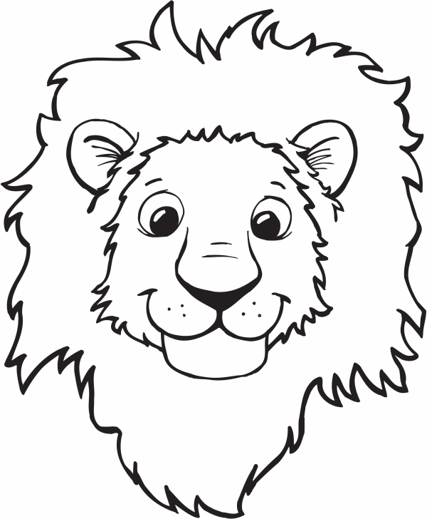 Lion Cartoon Face