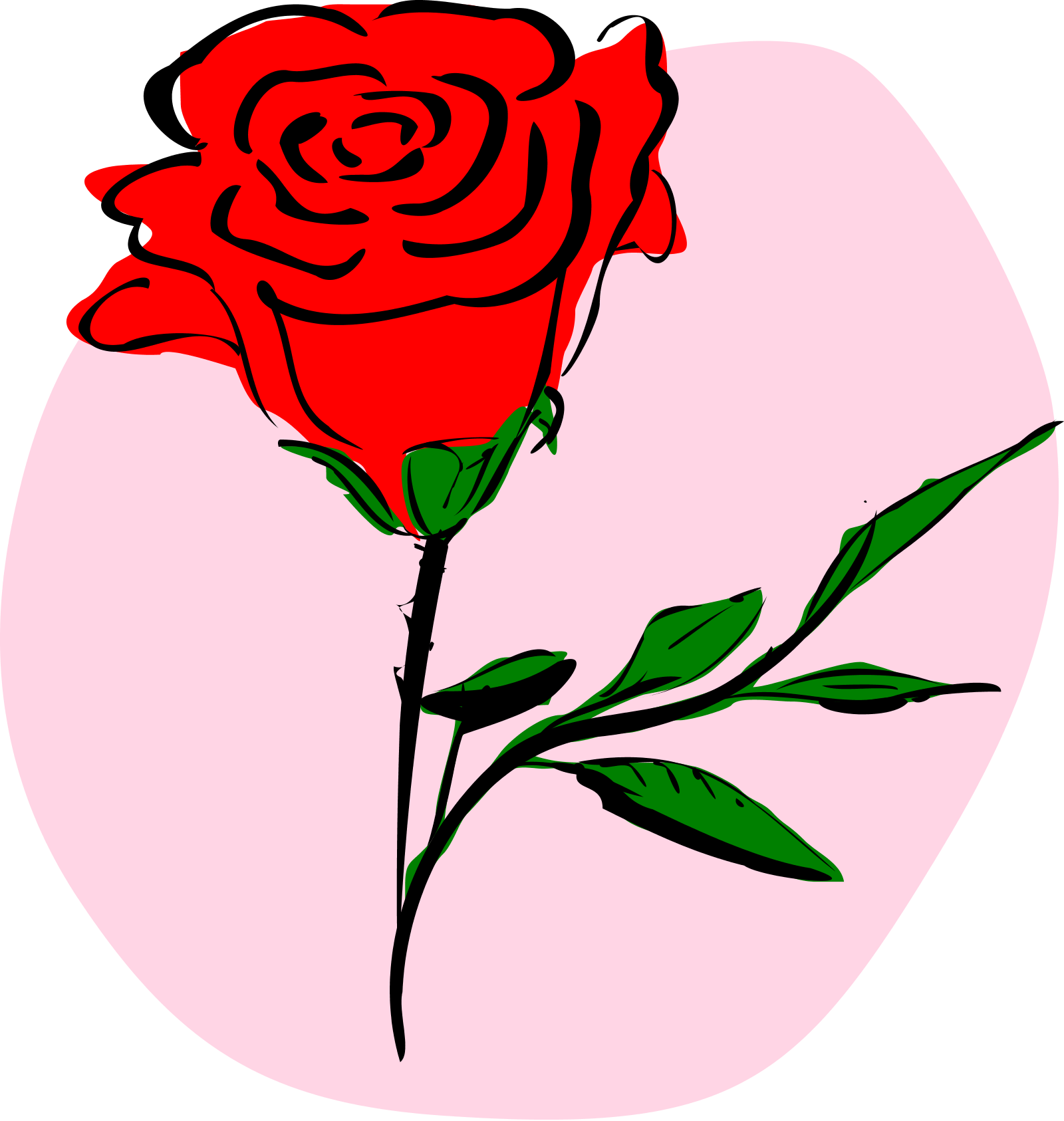 coloured rose SVG