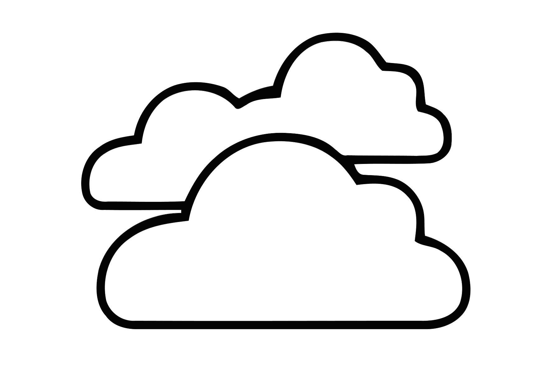 Coloring page 01a. cloudy - img 11296.