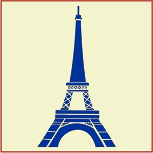 Eiffel Tower Stencil, Designer French Country Stencils ...