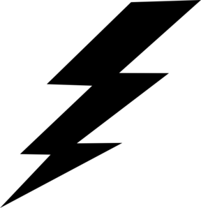 Lightning Bolt Symbol Black - Quoteko.