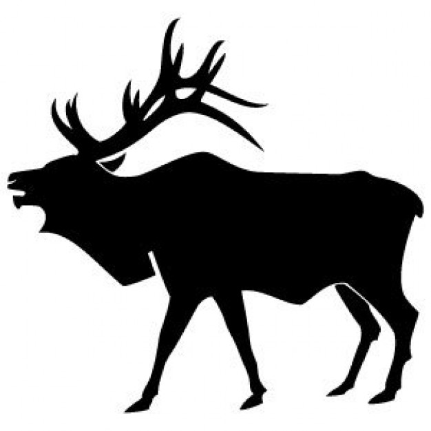 Elk Vector Silhouette | Download free Vector