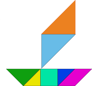 Tangram-34 clip art - vector clip art online, royalty free ...