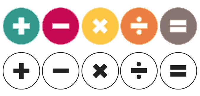 Maths Symbols for Display