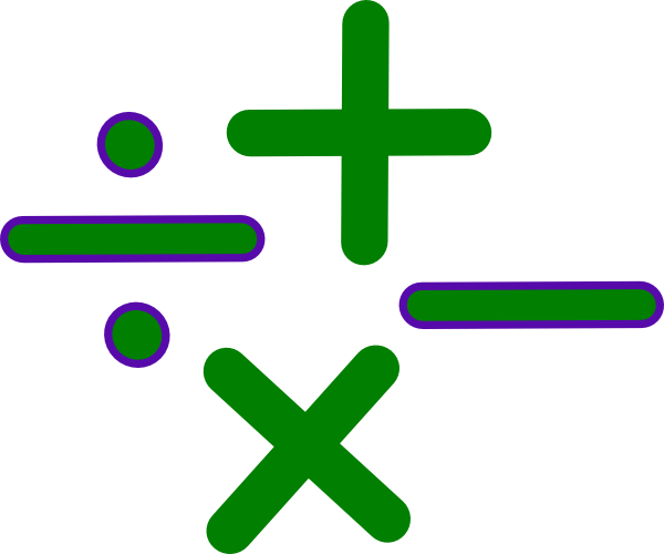 Math Signs clip art - vector clip art online, royalty free ...