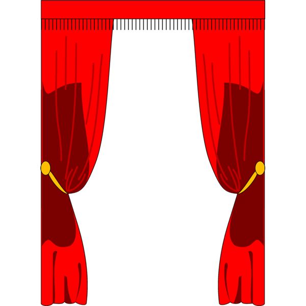 Free Clipart Stage Curtains - ClipArt Best