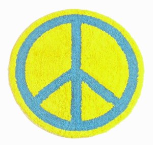Amazon.com - Peace Sign 100% Cotton Bath Mat Rug Kitchen Home Decor-