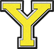 Presentation Alphabets: Yellow Varsity Letter Y