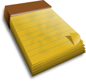 Notepad clip art - vector clip art online, royalty free & public ...