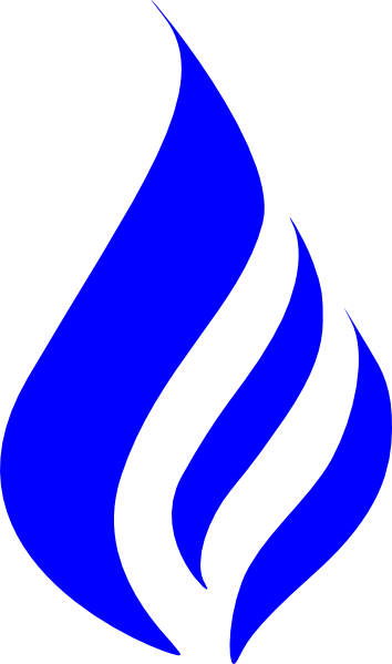 Blue Flame Simpleblueblack clip art - vector clip art online ...